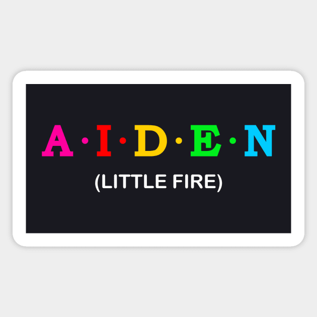 Aiden - Little Fire. Sticker by Koolstudio